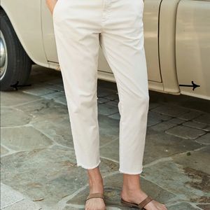 Frank & Eileen Wicklow Italian Chino - Chalk color NWOT